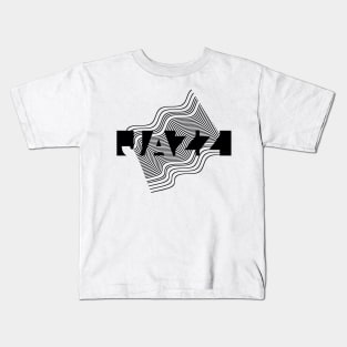 Jazz logo lines Kids T-Shirt